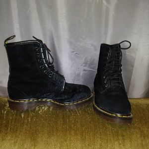 Velvet black Doc Martens